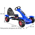 Large Go-Kart Pumped Wheels Blue