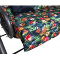 Garden Swing, Textile Seat, 2x1, TROPIC PATTERN