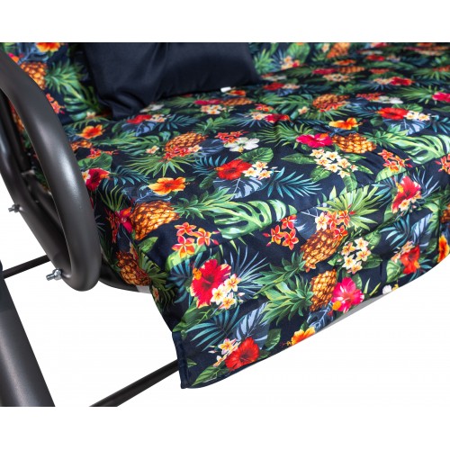 Garden Swing, Textile Seat, 2x1, TROPIC PATTERN