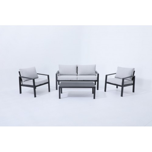 copy of Aluminum Garden Furniture Sofa + Two Armchairs + Table