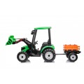 MEGA D68 Tractor Vehicle With Trailer Green