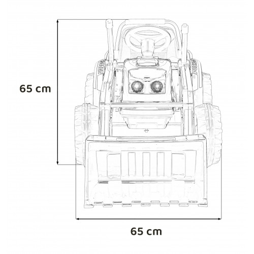 Vehicle Excavator Tractor Red