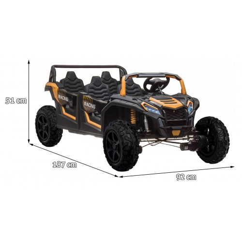 4-seater Buggy ATV RACING UTV2000 With Li-ion Battery Gold