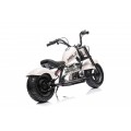 Motorcycle Chopper Warrior vehicle White