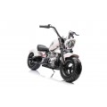 Motorcycle Chopper Warrior vehicle White