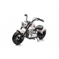 Motorcycle Chopper Warrior vehicle White