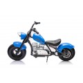 Motorcycle Chopper Warrior vehicle Blue