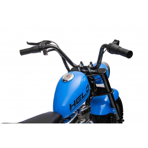 Motorcycle Chopper Warrior vehicle Blue