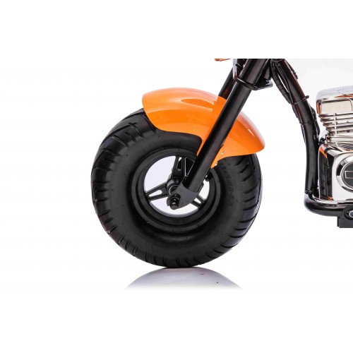 Motorcycle Chopper Warrior vehicle Orange