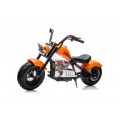 Motorcycle Chopper Warrior vehicle Orange