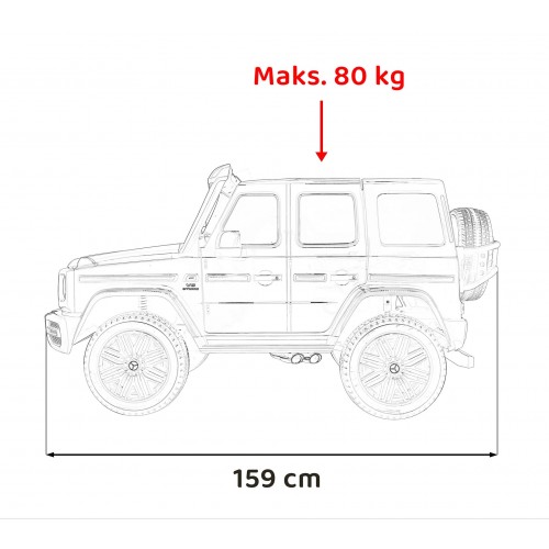 Mercedes Benz G63 AMG XXL vehicle Red