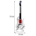 Electric Guitar Stand Microphone White