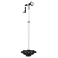 Electric Guitar Stand Microphone White