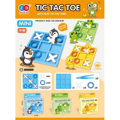 Tic Tac Toe Logic Game MINI Penguin Version