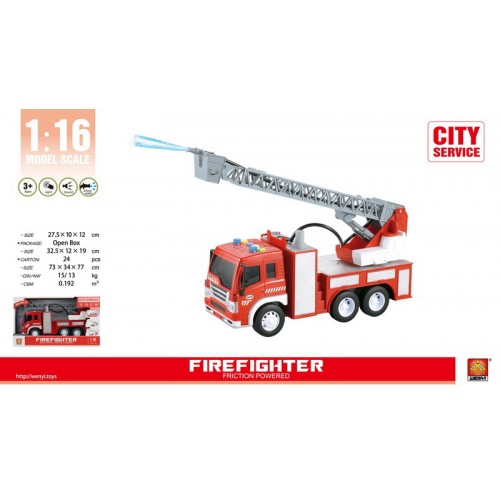 Fire Department with Light, Sound and Water Function 1:16