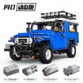 Set of 2087 Off-road Vehicle Building Blocks Blue