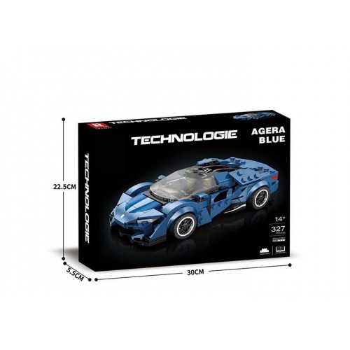 Sports Car Brick Set Blue 327 pcs.