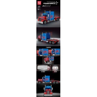 Blue Truck Building Blocks Set 839 pcs.