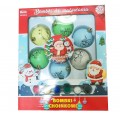 Set of Christmas Baubles with Paints