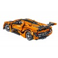 Orange Sports Car Building Blocks Set 1397 pcs.