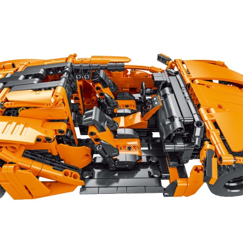 Orange Sports Car Building Blocks Set 1397 pcs.