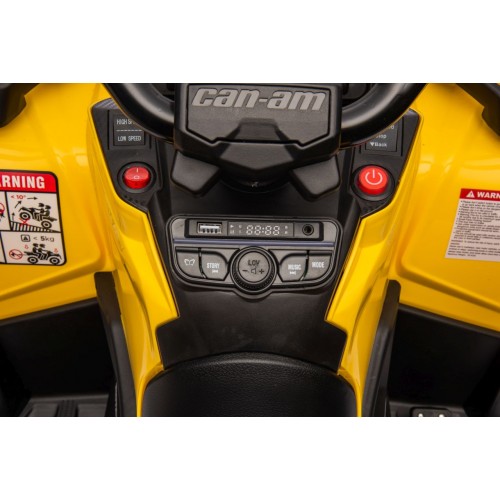 Quad Can Am Outlander ATV with Remote Control Yellow