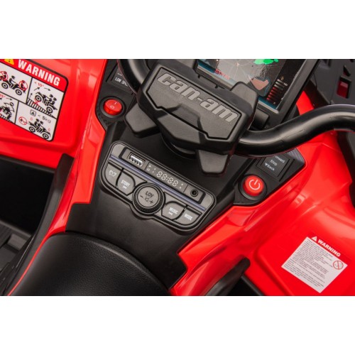 Quad Can Am Outlander ATV with Remote Control Red