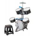 Huge Drum Set with Keyboard Black