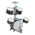 Huge Drum Set with Keyboard Black