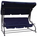 Garden Swing Seat Textylina 2x1 Navy Blue