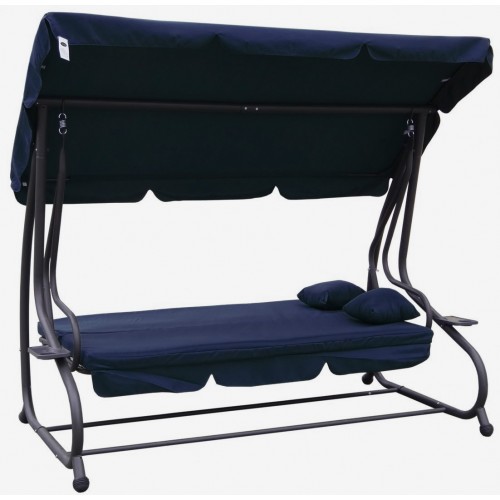 Garden Swing Seat Textylina 2x1 Navy Blue