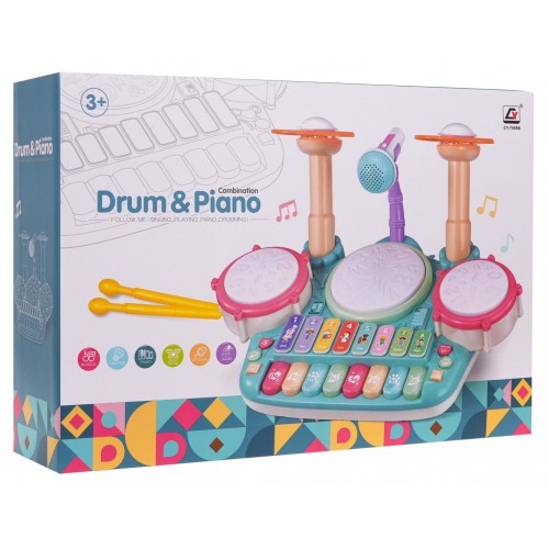 Drums + Piano Music Set