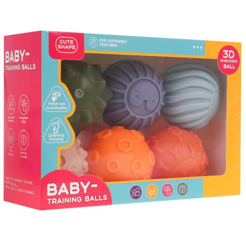 Set of Sensory Balls 6 pieces.