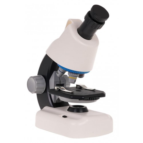 White Microscope + Test Tubes and Accessories