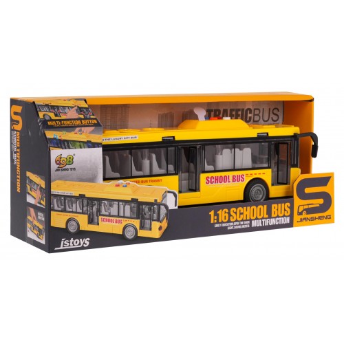 Yellow Bus With Lights and Sound Function