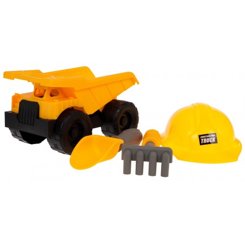 Construction Vehicle with Helmet + Accessories