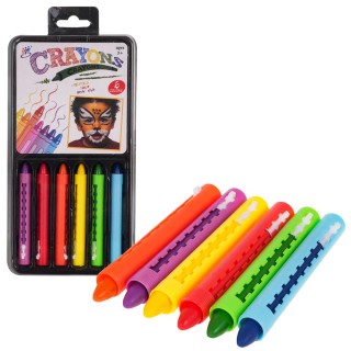 Face Painting Set Crayons 6 Colors
