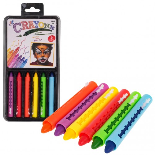 Face Painting Set Crayons 6 Colors