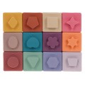 Set of Sensory Cubes Numbers 12 pieces.