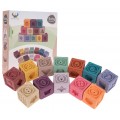 Set of Sensory Cubes Numbers 12 pieces.