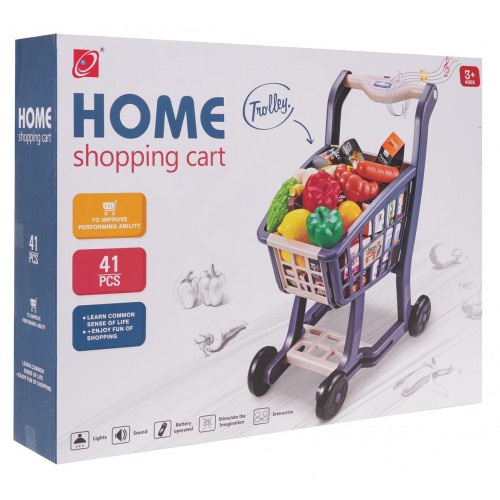 Shopping Cart with Light and Music Function, 41 pieces.