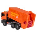 Orange Garbage Truck with Sound Function + Accessories