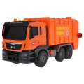 Orange Garbage Truck with Sound Function + Accessories