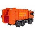 Orange Garbage Truck with Sound Function + Accessories