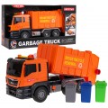 Orange Garbage Truck with Sound Function + Accessories