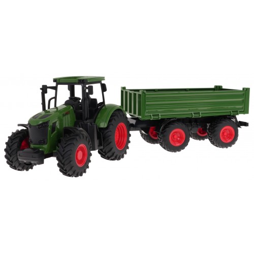 Green Tractor with Trailer