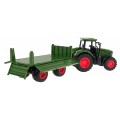 Green Tractor with Trailer