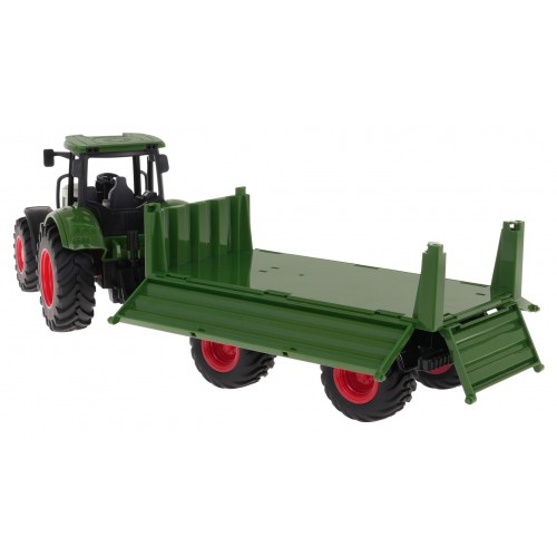 Green Tractor with Trailer