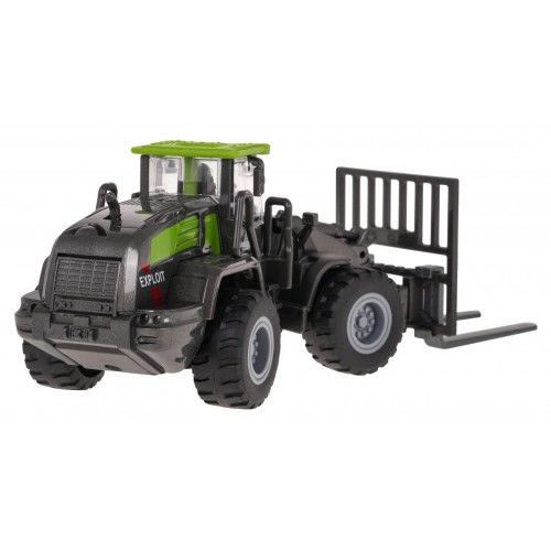 Metal Forklift Black and Green