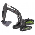 Metal Backhoe/Loader Black - Green